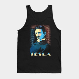 Nikola Tesla Pop Art Design Tank Top